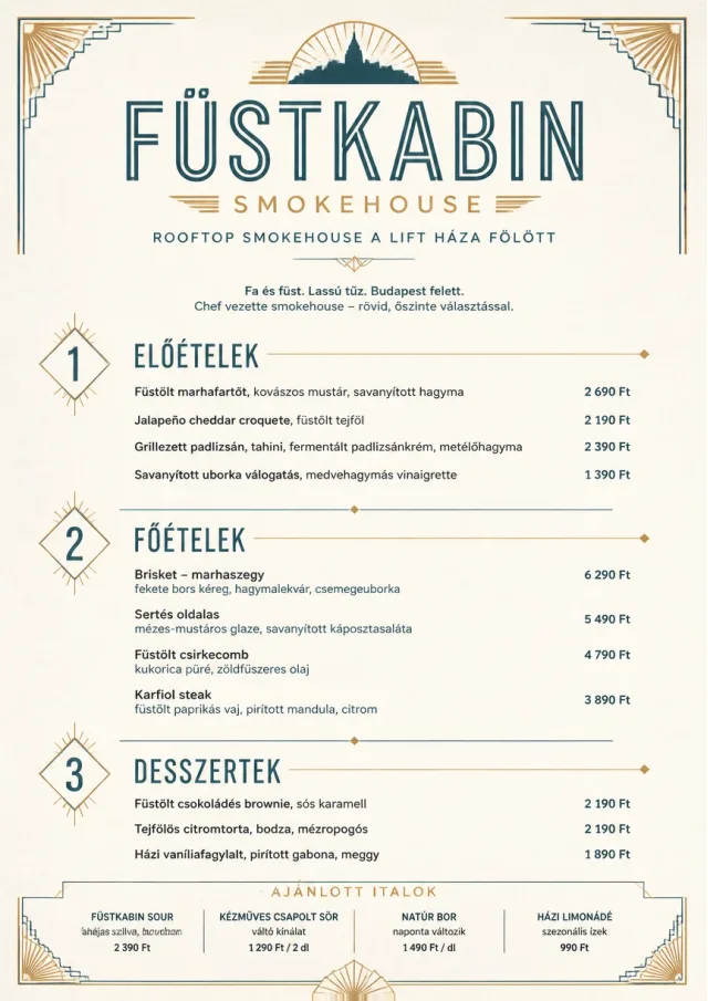 Chef Carte Brève bbq-menu menu template preview