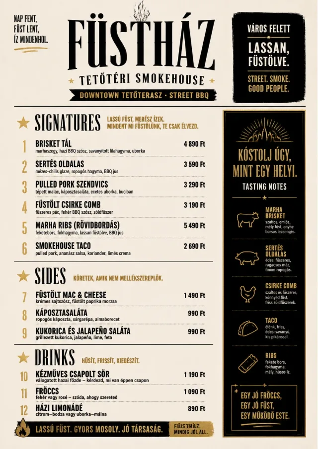 Street Stall Flyer bbq-menu menu template preview