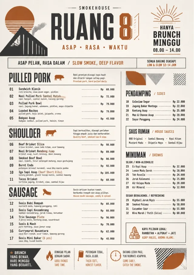 Modern Fusion bbq-menu menu template preview