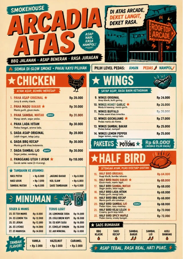 Street Stall Energy bbq-menu menu template preview