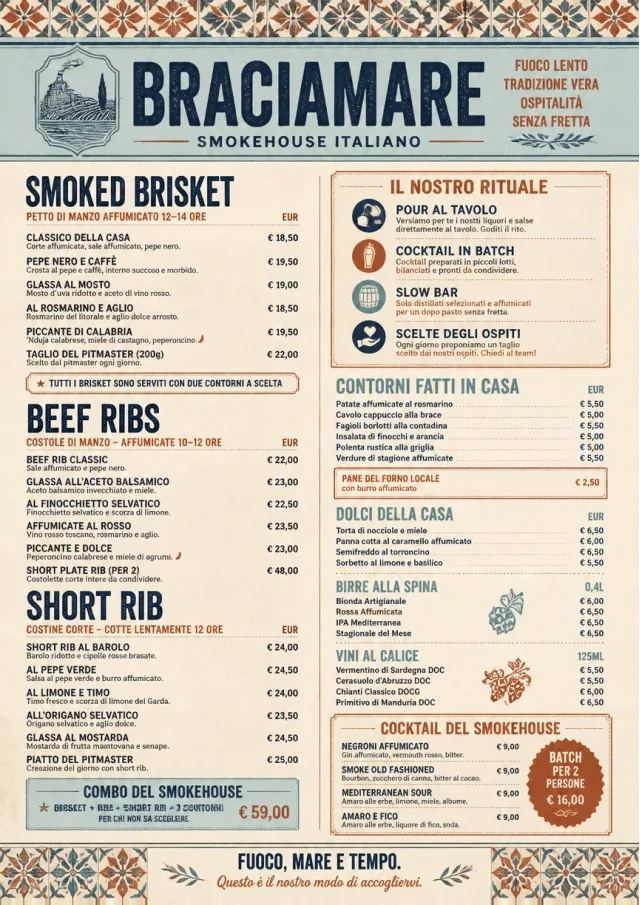 Heritage Tradition bbq-menu menu template preview