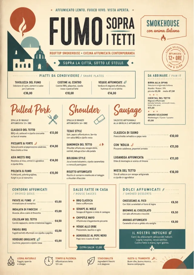 Modern Fusion bbq-menu menu template preview