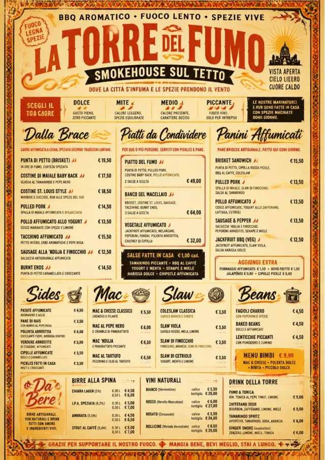 Spice Market Bold bbq-menu menu template preview