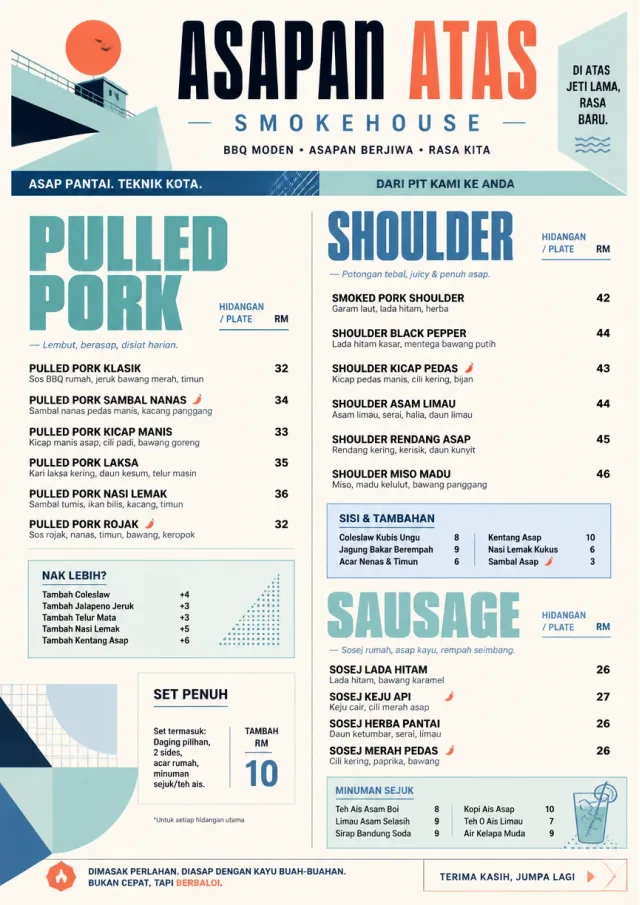 Modern Fusion bbq-menu menu template preview