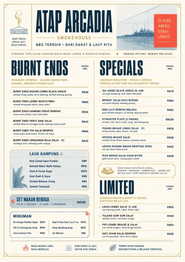 Fine Regional bbq-menu menu template preview