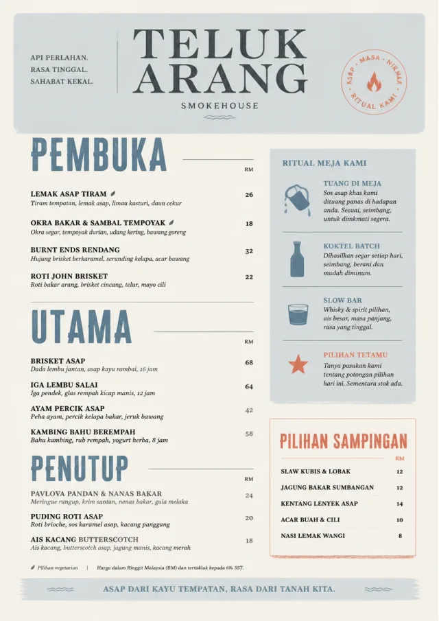 Chef Carte Brève bbq-menu menu template preview