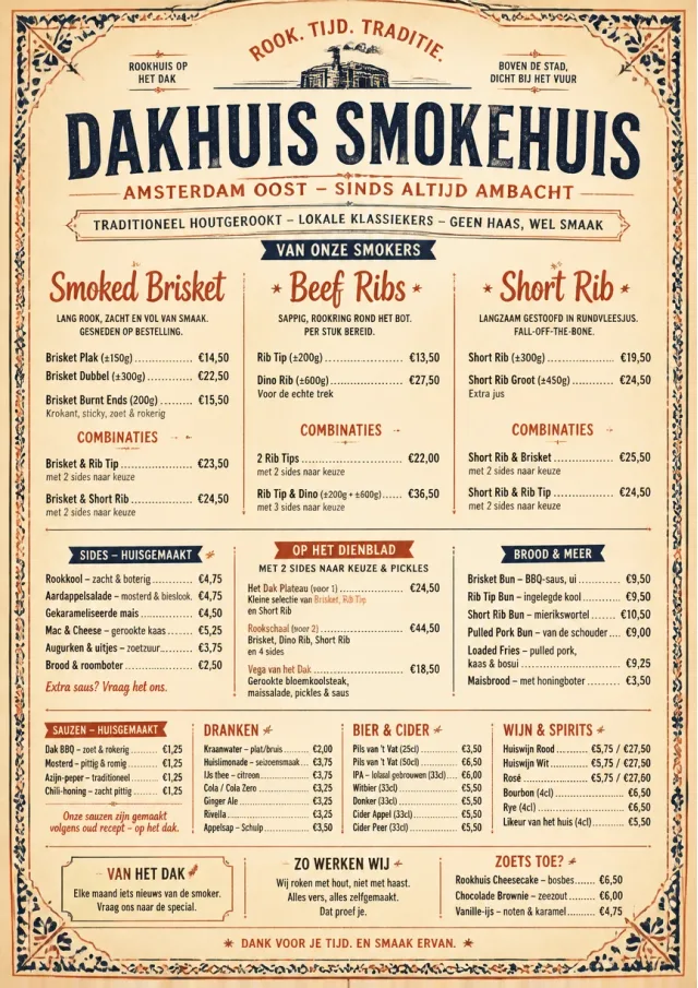 Heritage Tradition bbq-menu menu template preview