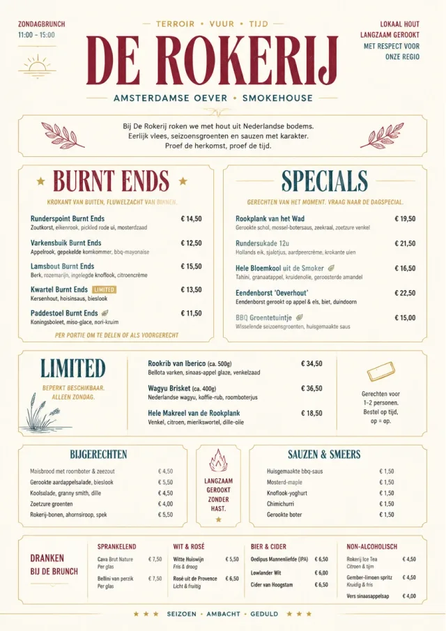 Fine Regional bbq-menu menu template preview