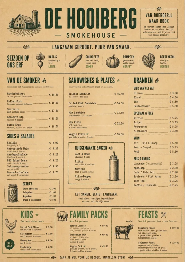 Farm Table Rustic bbq-menu menu template preview