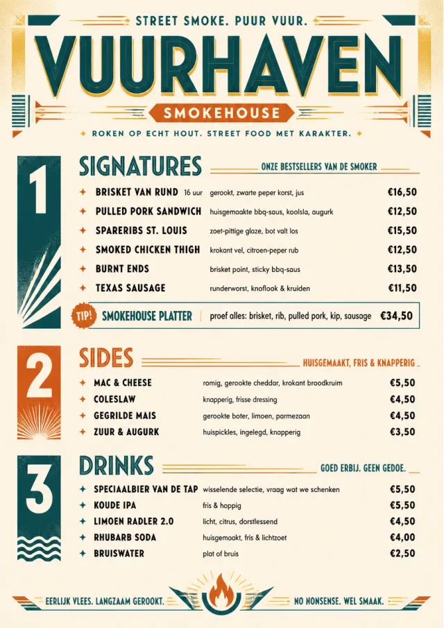 Street Stall Flyer bbq-menu menu template preview