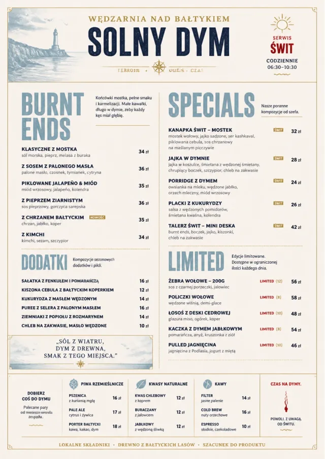 Fine Regional bbq-menu menu template preview