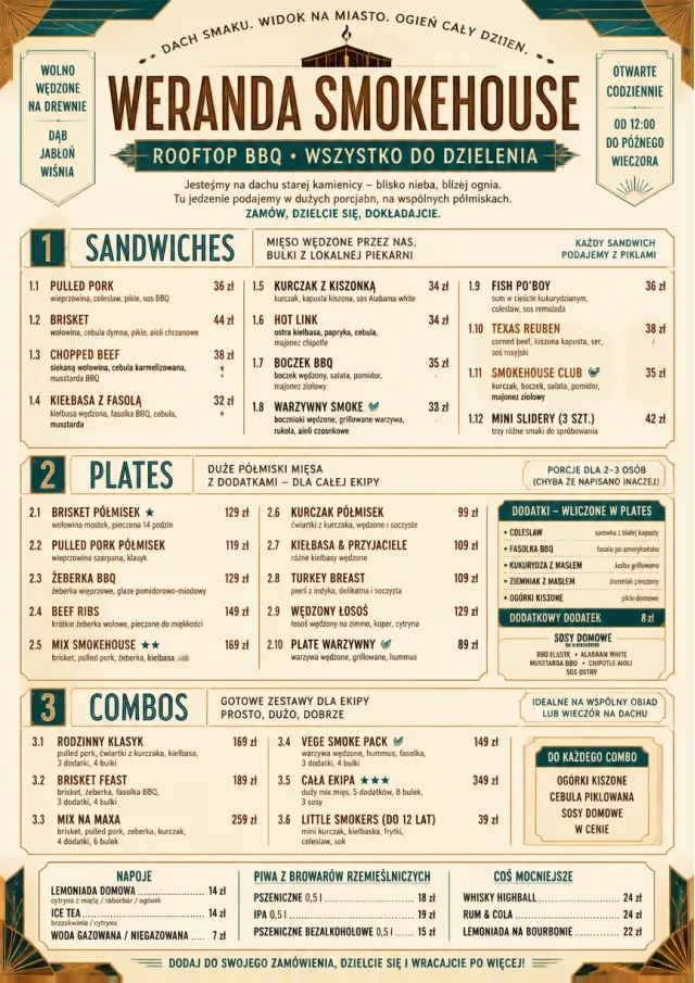Family Style Feast bbq-menu menu template preview