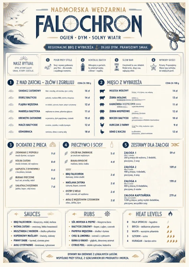 Coastal Regional bbq-menu menu template preview