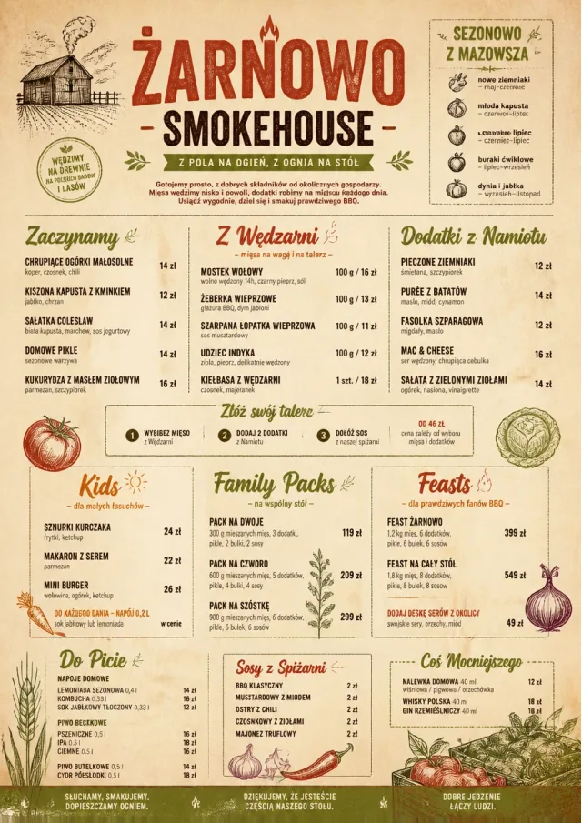 Farm Table Rustic bbq-menu menu template preview