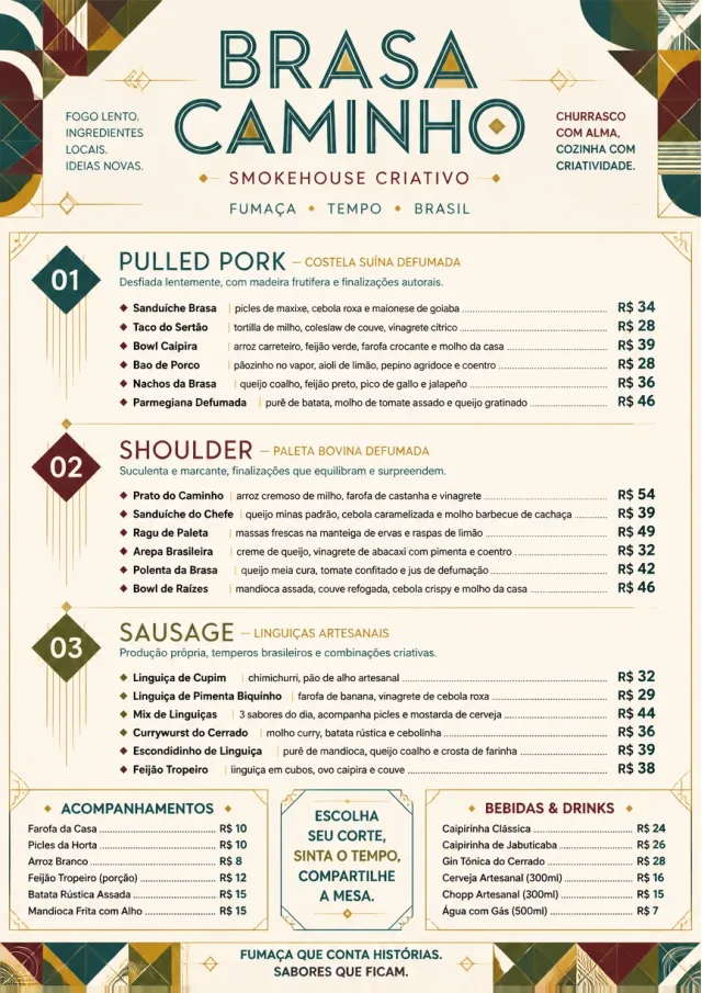 Modern Fusion bbq-menu menu template preview