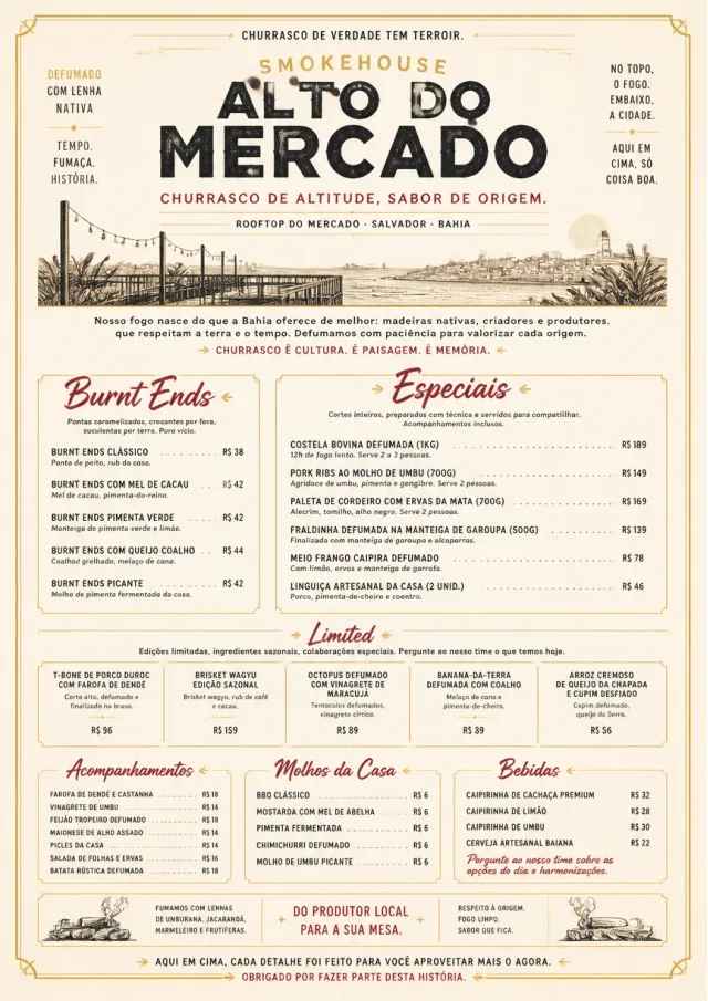 Fine Regional bbq-menu menu template preview