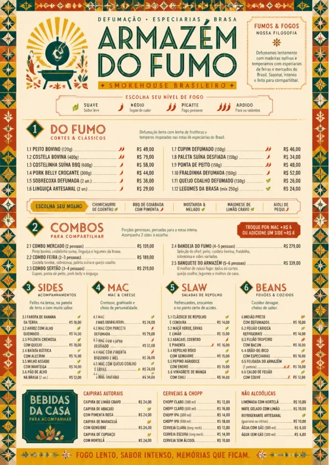 Spice Market Bold bbq-menu menu template preview