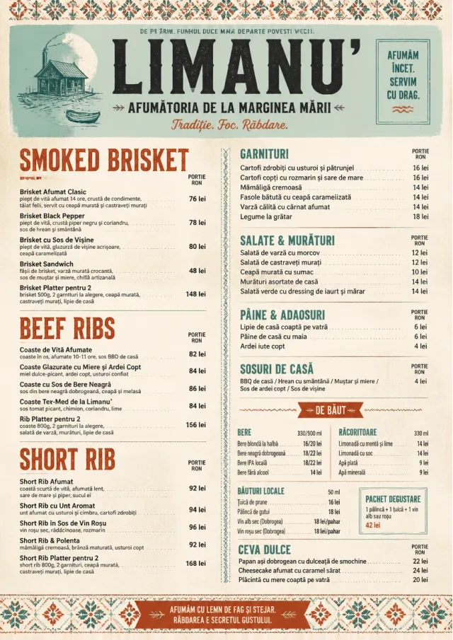 Heritage Tradition bbq-menu menu template preview