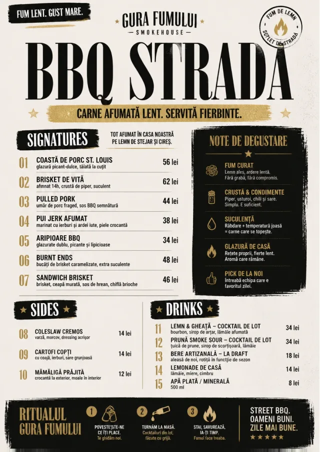 Street Stall Flyer bbq-menu menu template preview