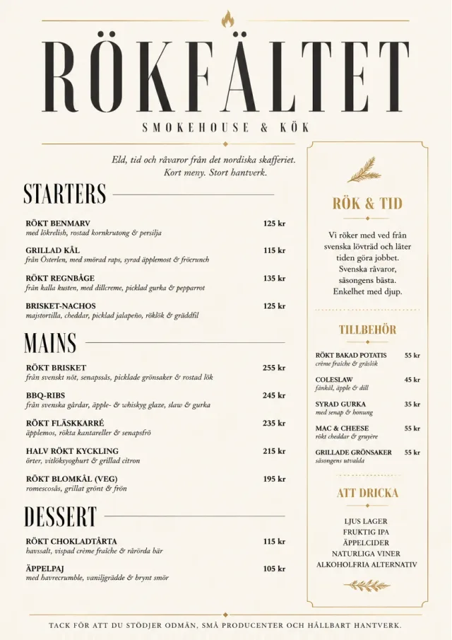 Chef Carte Brève bbq-menu menu template preview