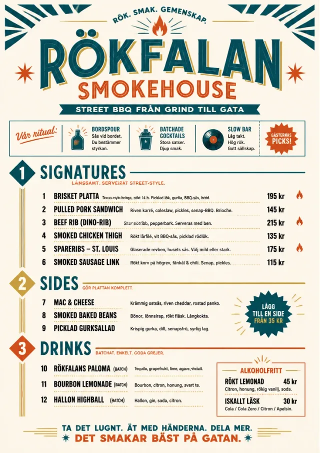 Street Stall Flyer bbq-menu menu template preview