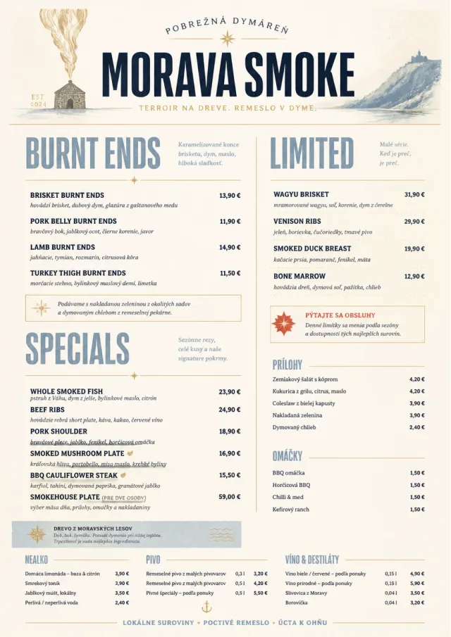 Fine Regional bbq-menu menu template preview