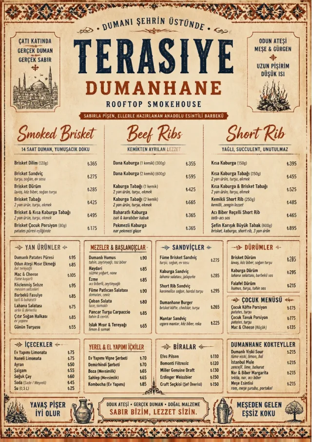 Heritage Tradition bbq-menu menu template preview