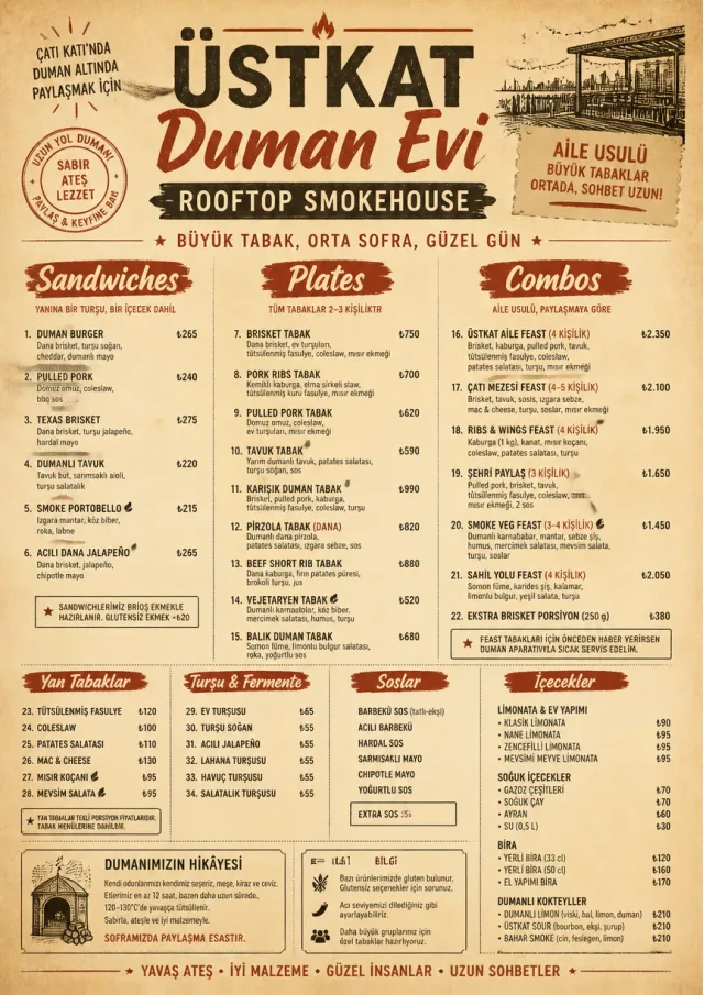 Family Style Feast bbq-menu menu template preview