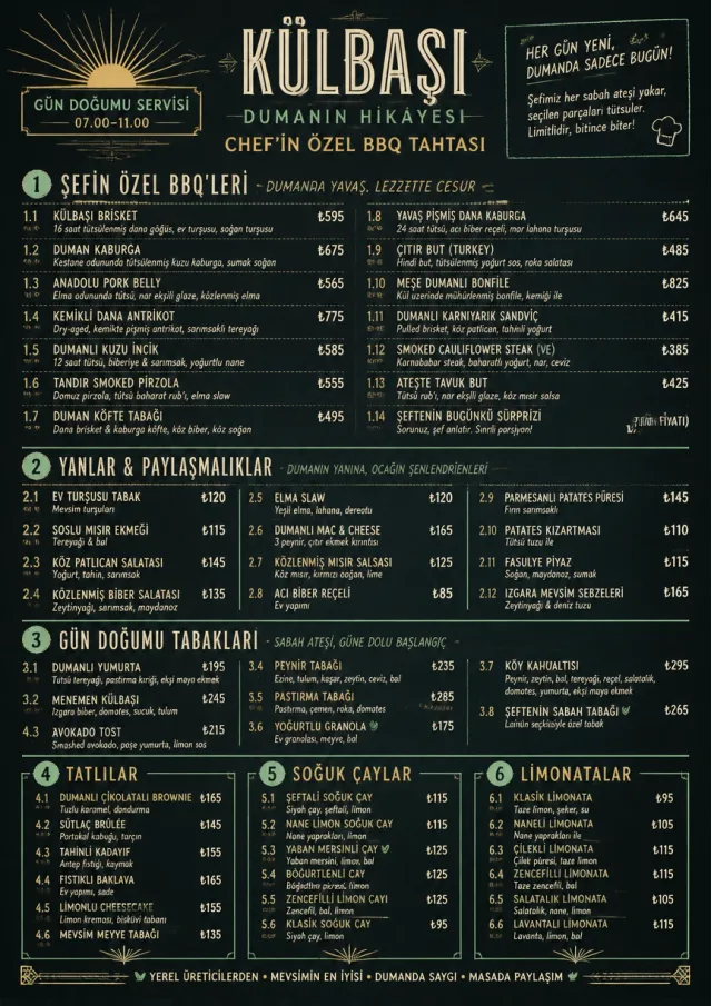 Chef Specials Board bbq-menu menu template preview