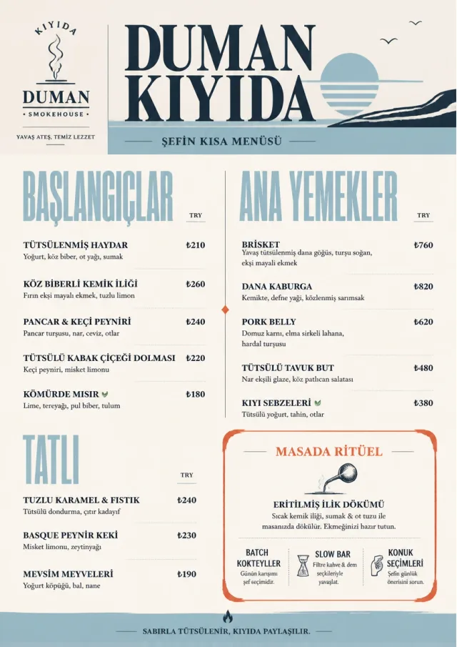 Chef Carte Brève bbq-menu menu template preview