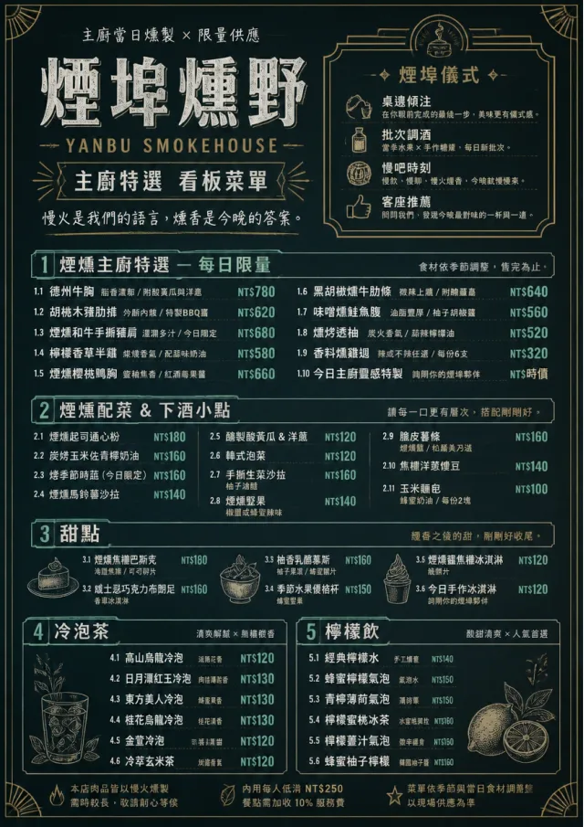 Chef Specials Board bbq-menu menu template preview