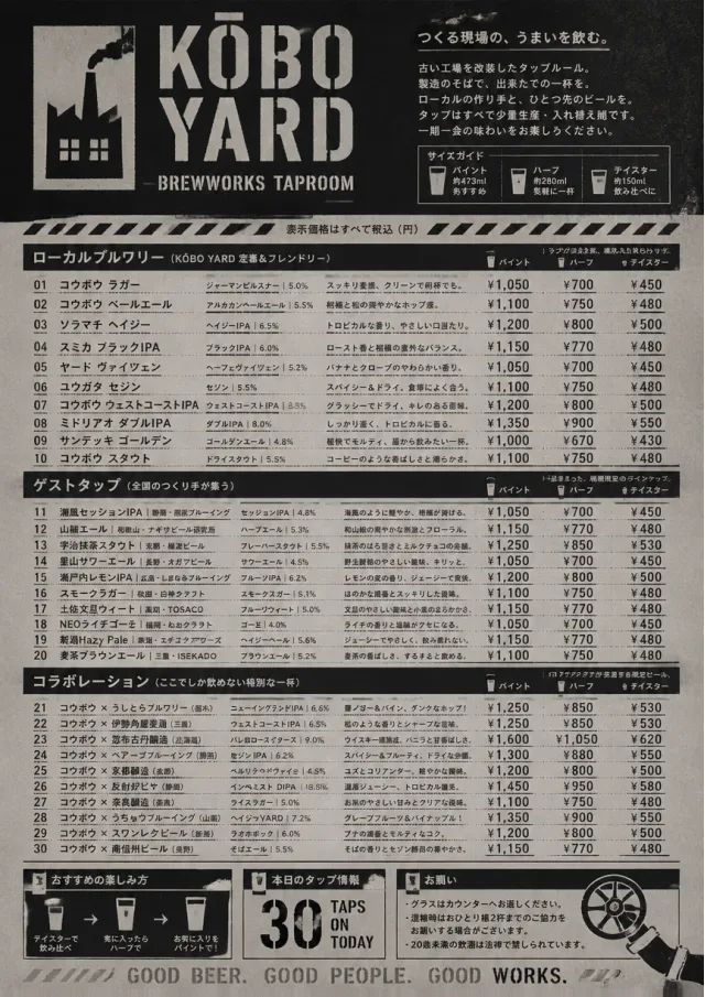 Industrial Craft beer-menu menu template preview