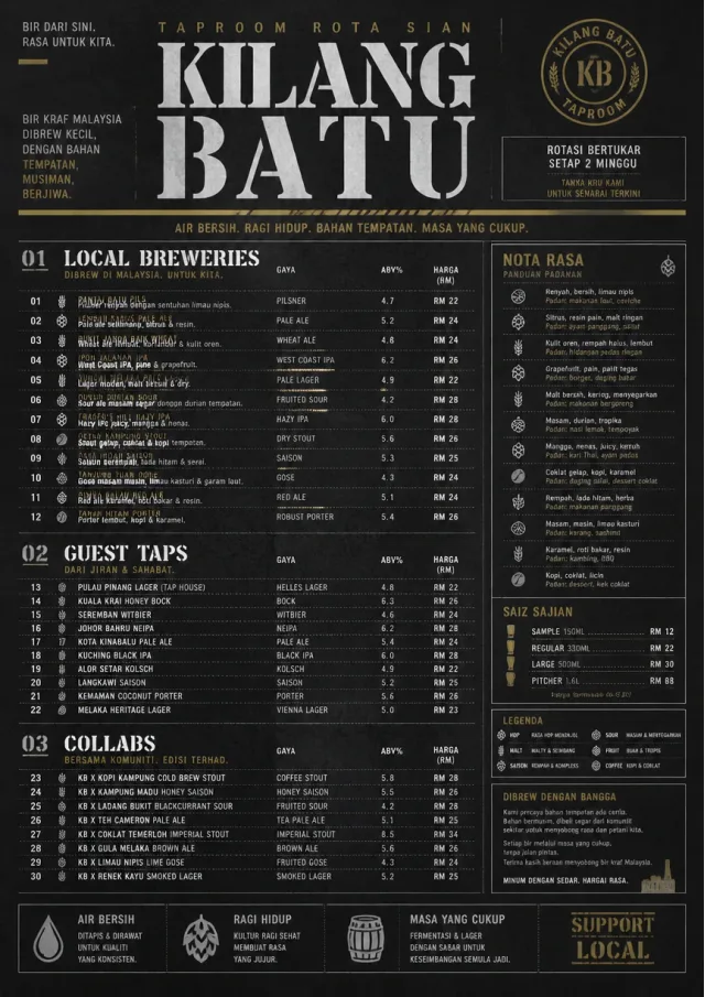 Industrial Craft beer-menu menu template preview