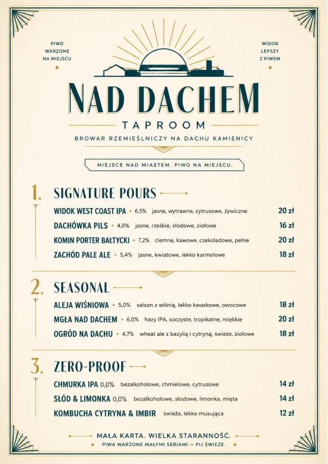 Boutique Pour Card beer-menu menu template preview