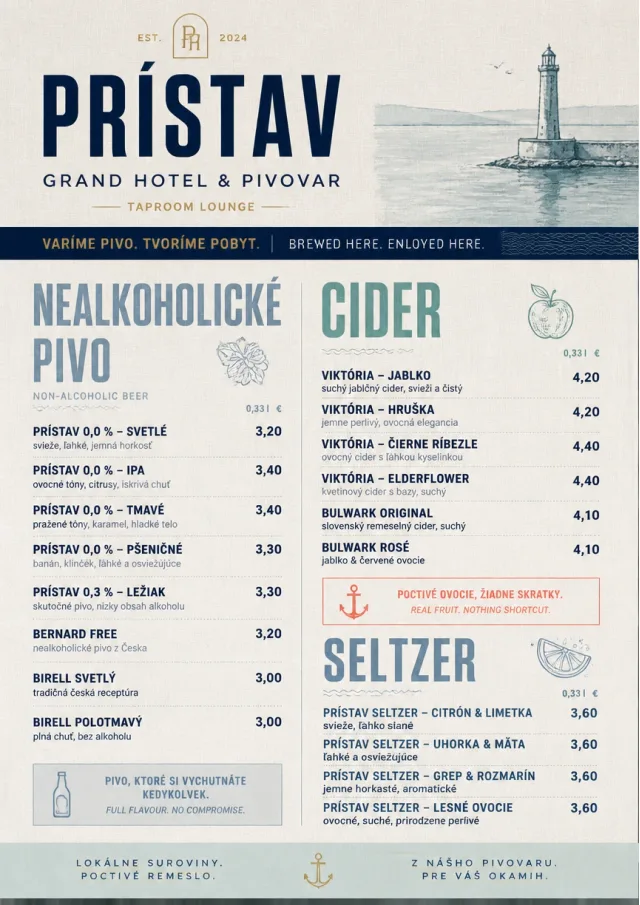 Luxury Hotel Lounge beer-menu menu template preview