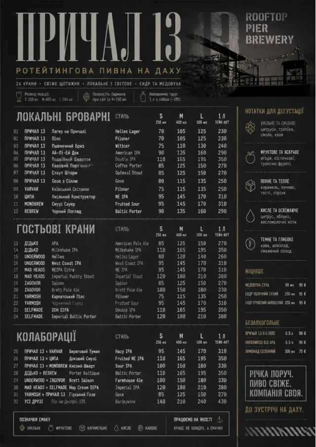 Industrial Craft beer-menu menu template preview