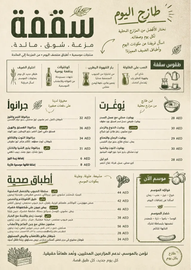 Market Fresh Midday breakfast-menu menu template preview