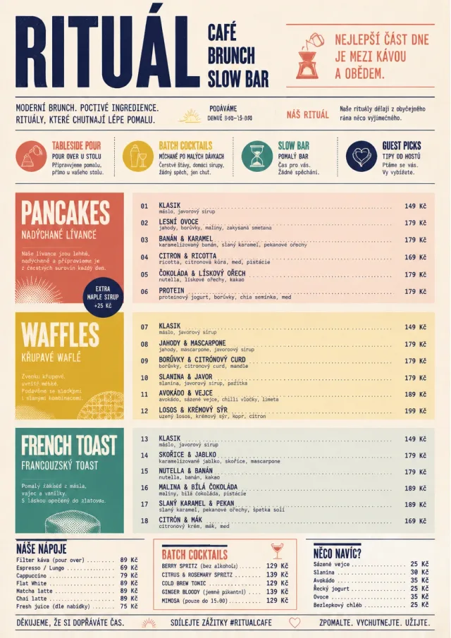 Modern Brunch Editorial breakfast-menu menu template preview