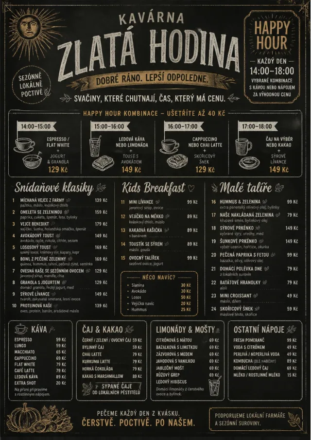 Happy Hour Promo breakfast-menu menu template preview