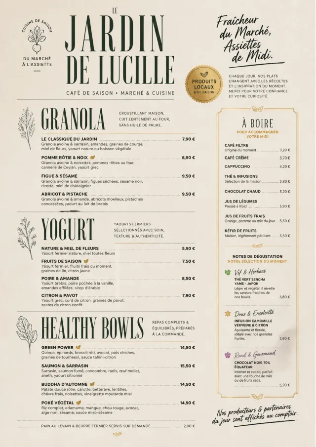 Market Fresh Midday breakfast-menu menu template preview