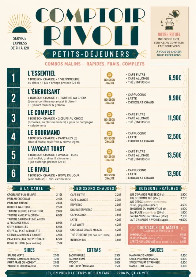 Urban Counter Quick breakfast-menu menu template preview