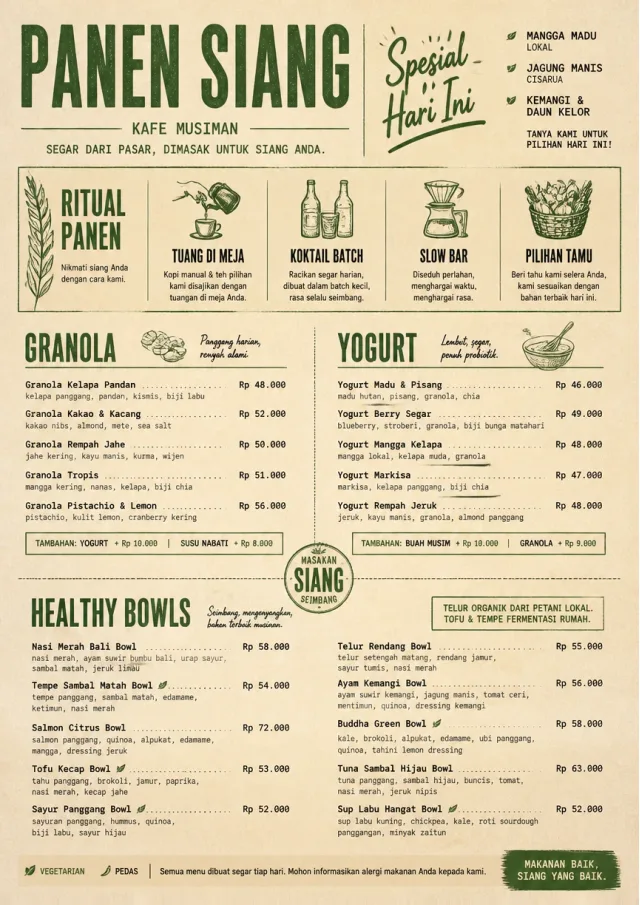 Market Fresh Midday breakfast-menu menu template preview