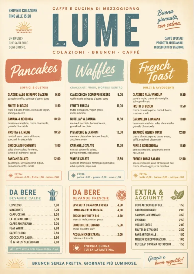 Modern Brunch Editorial breakfast-menu menu template preview