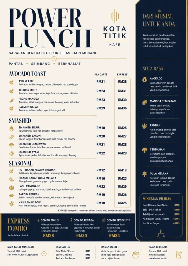 Power Lunch breakfast-menu menu template preview