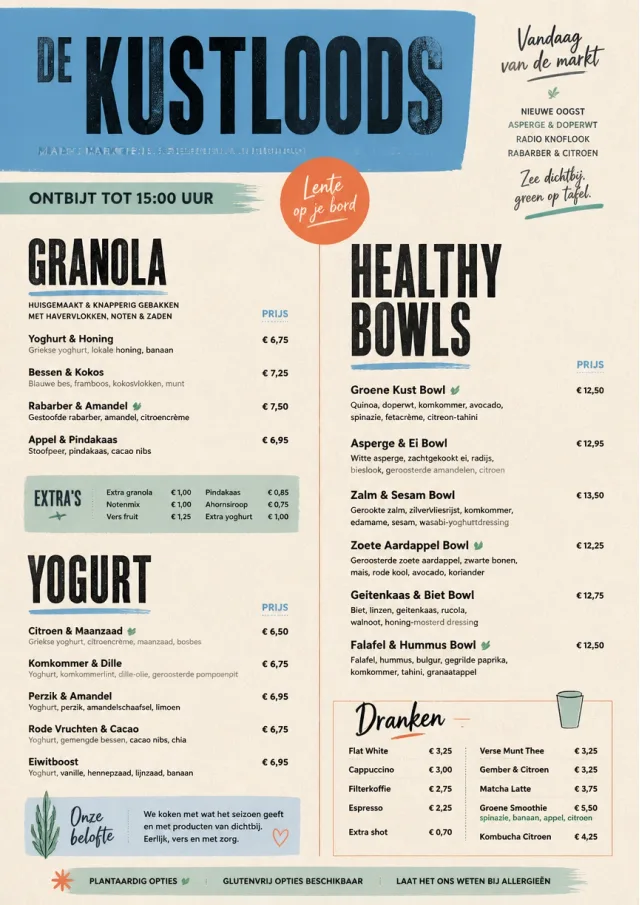Market Fresh Midday breakfast-menu menu template preview