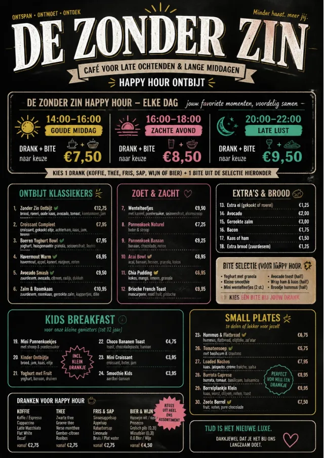Happy Hour Promo breakfast-menu menu template preview
