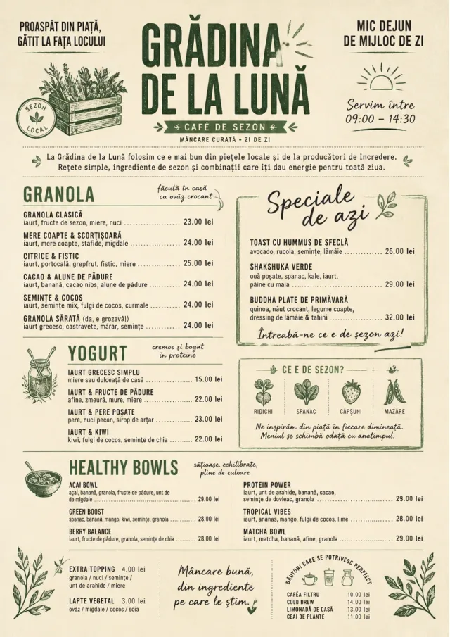 Market Fresh Midday breakfast-menu menu template preview