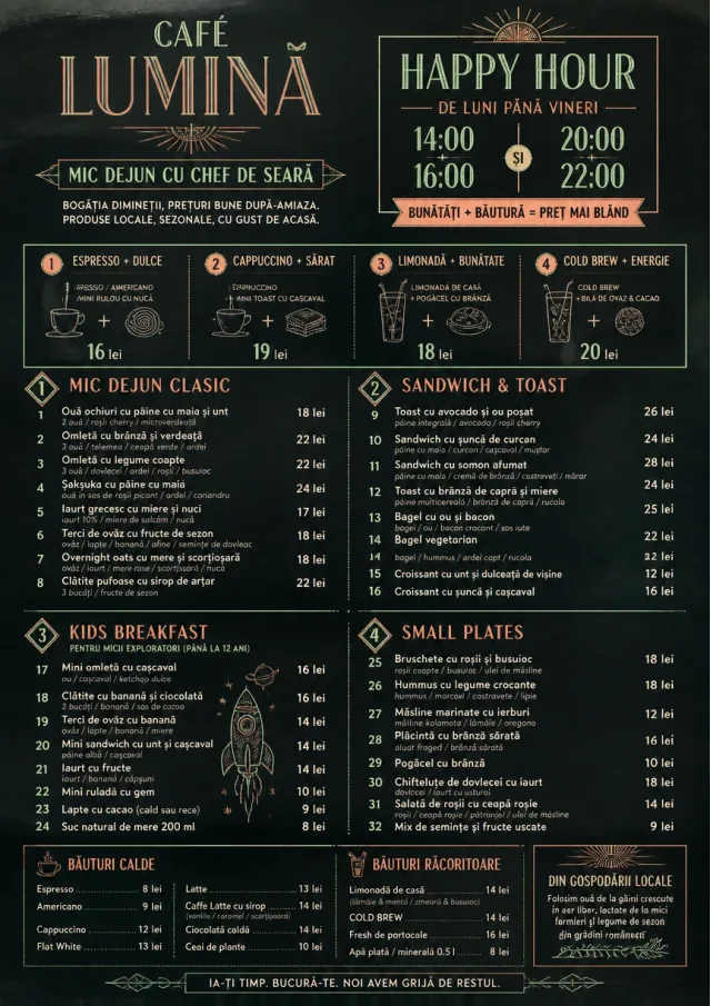 Happy Hour Promo breakfast-menu menu template preview