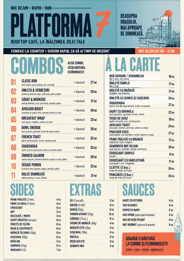 Urban Counter Quick breakfast-menu menu template preview