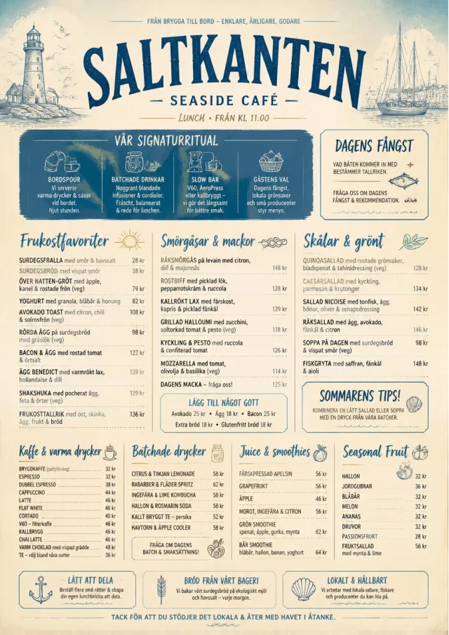 Coastal Midday breakfast-menu menu template preview